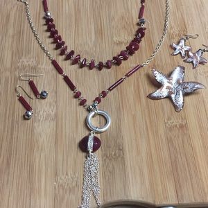 HOT PINK jewelry set